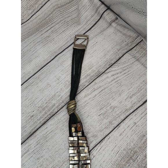 Gutos Germany Vintage 70\'s Belt Gems Decorative Leather Size Small See Photos main image 12